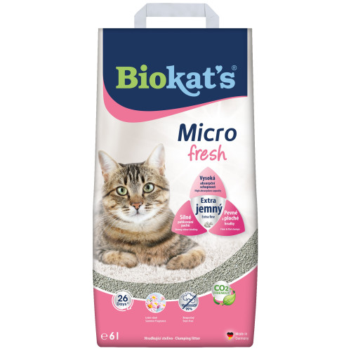 Наповнювач для котячого туалету Biokat's Micro Fresh 6 л