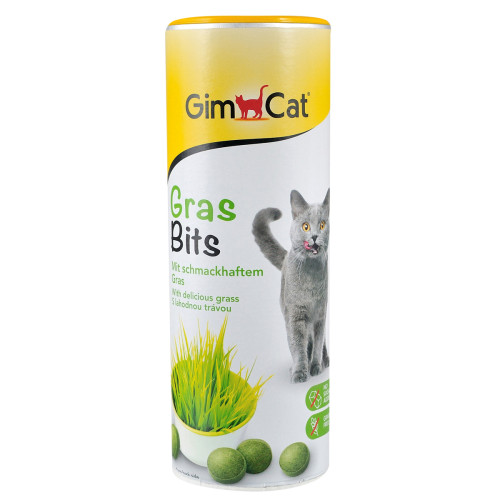 Лакомство GimCat GrasBits для кошек, таблетки с травой, 425 г