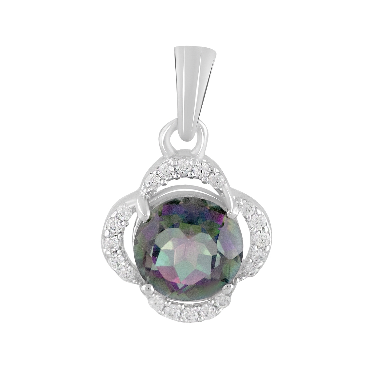 Серебряная подвеска Tiva с мистик топазом 2.18ct (2124627)