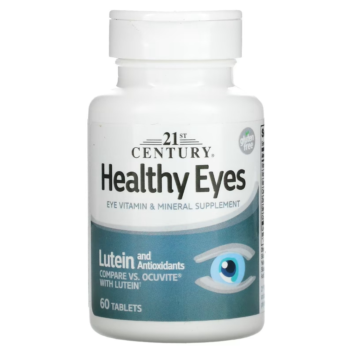 Здоров'я очей з лютеїном та антиоксидантами, Healthy Eyes, Lutein and Antioxidants, 21st Century, 60 таблеток