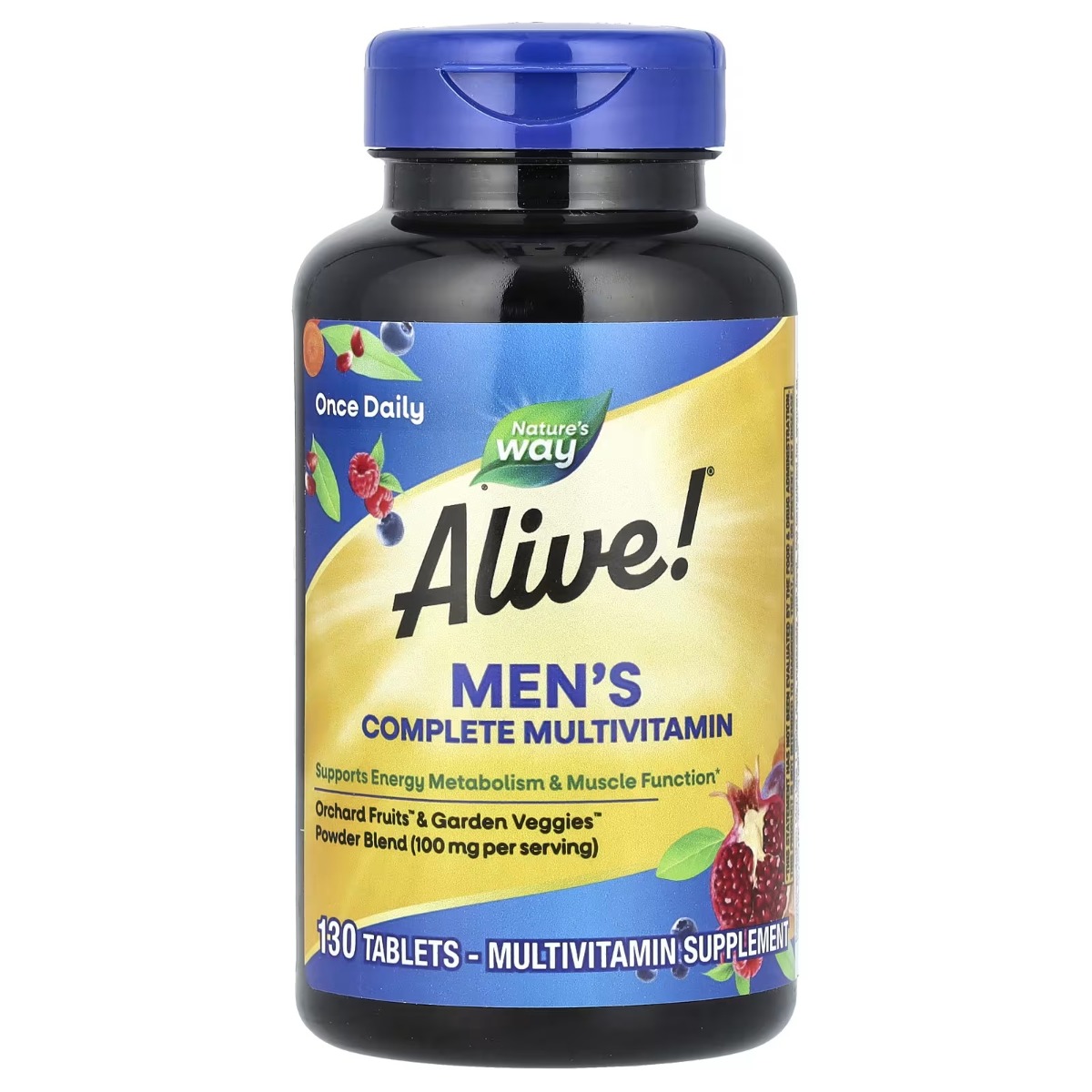 Комплекс мультивітамінів для чоловіків, Alive! Men's Complete Multivitamin, Nature's Way, 130 таблеток