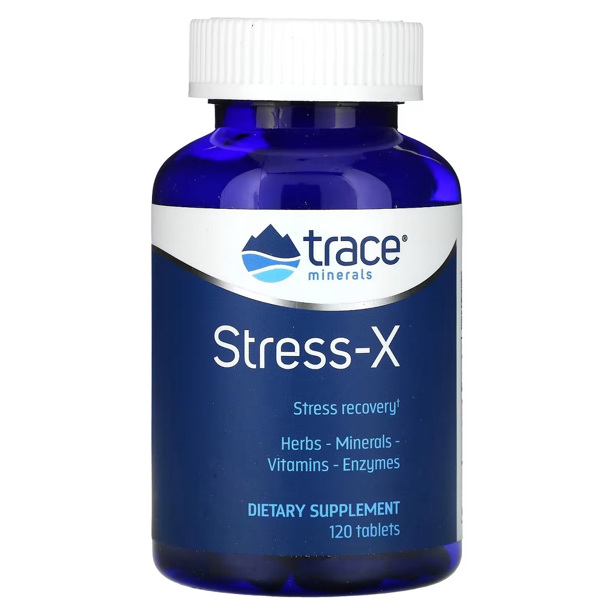 Відновлення та Захист від стресу, Stress-X, Trace Minerals, 120 таблеток