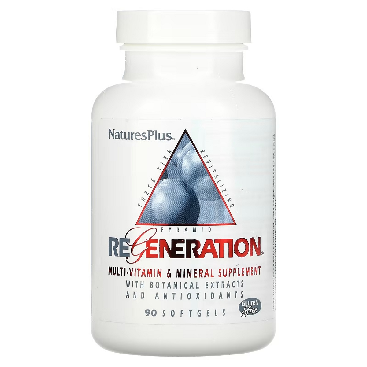 Мультивітаміни та Мінерали, Regeneration, Multi-Vitamin & Mineral Supplement, Natures Plus, 90 гелевих капсул