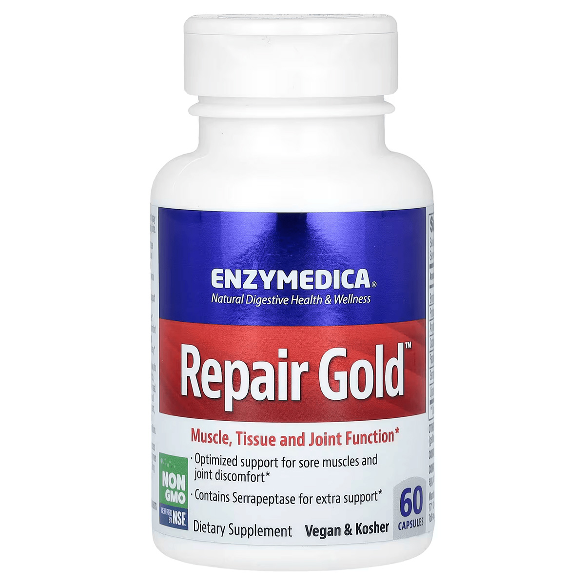 Комплекс ферментів для суглобів, Repair Gold, Enzymedica, 60 капсул 