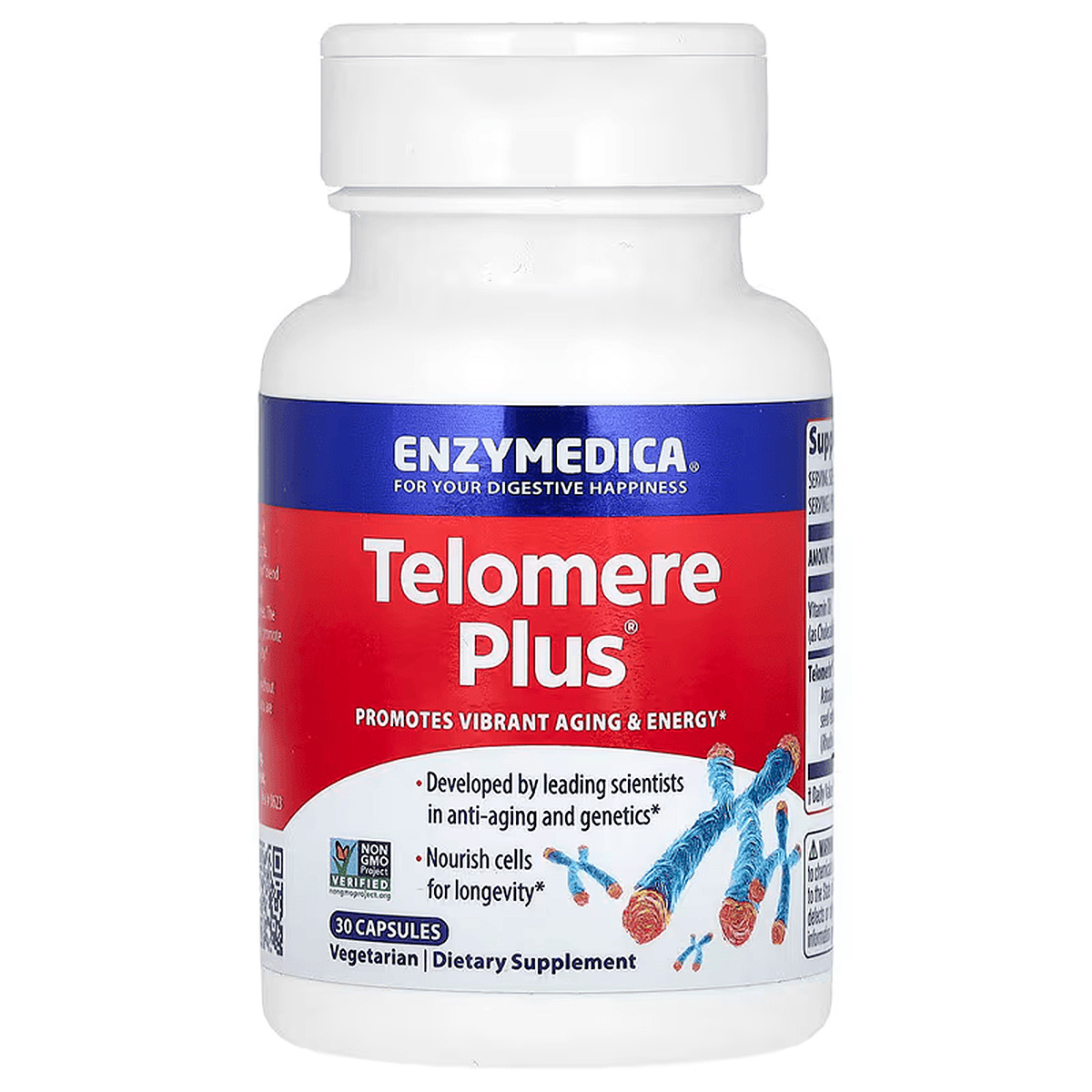 Теломер Плюс, Telomere Plus, Enzymedica, 30 капсул