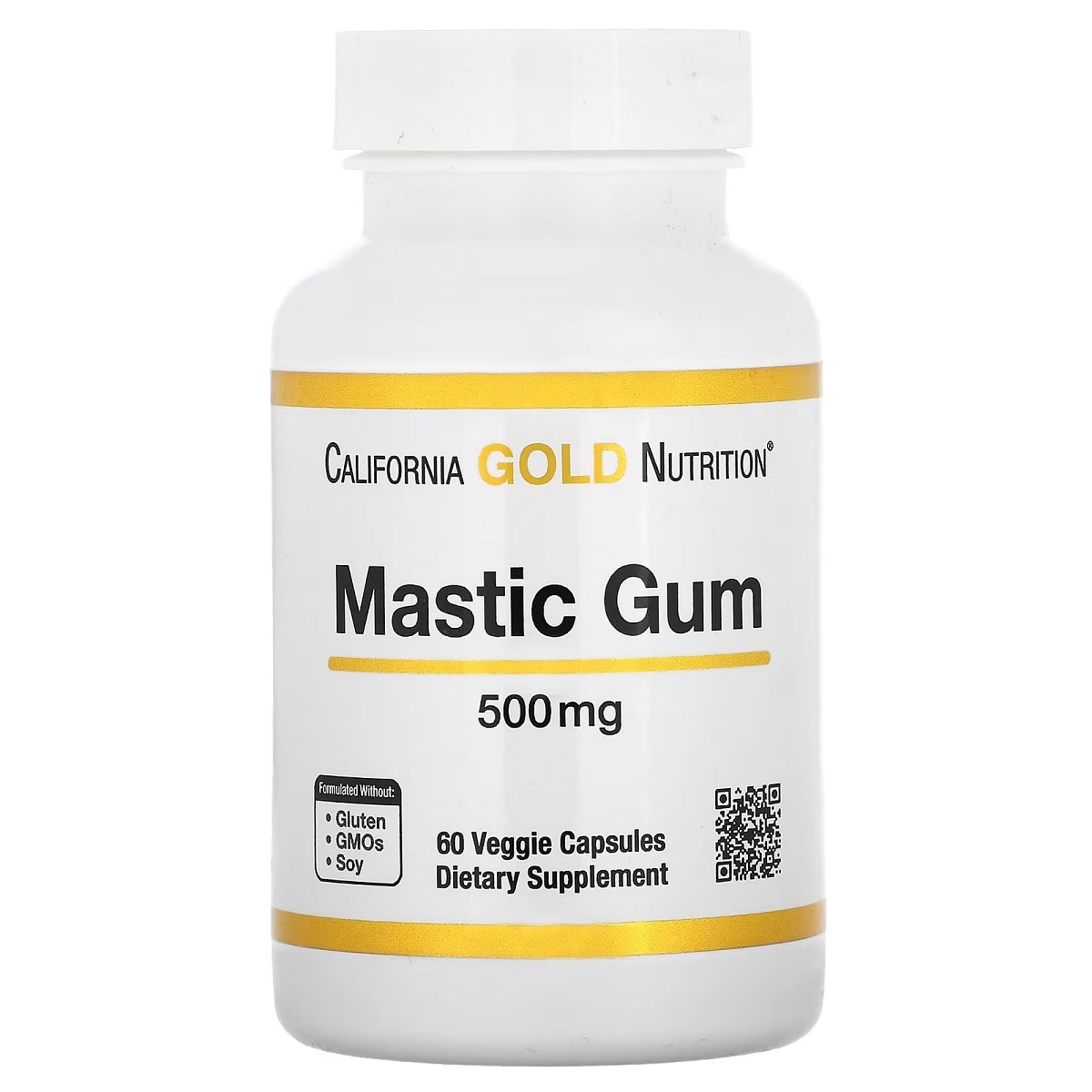 Мастикова смола, 500 мг, Mastic Gum, California Gold Nutrition, 60 вегетаріанських капсул