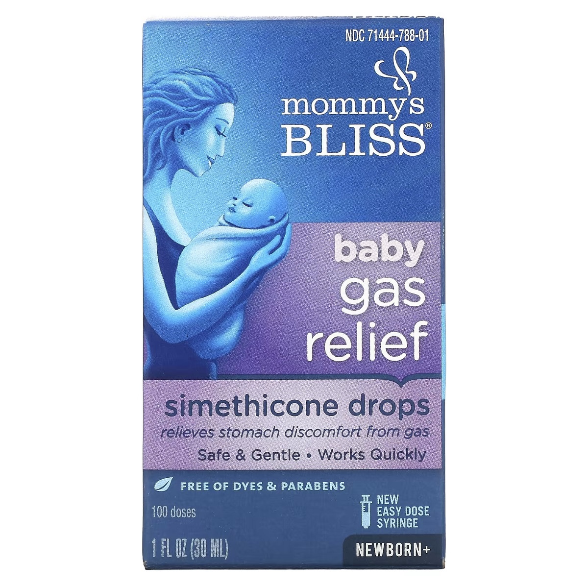 Краплі від дитячих коліків, симетикон, смак імбиру, Baby Gas Relief, Mommy's Bliss, 30 мл