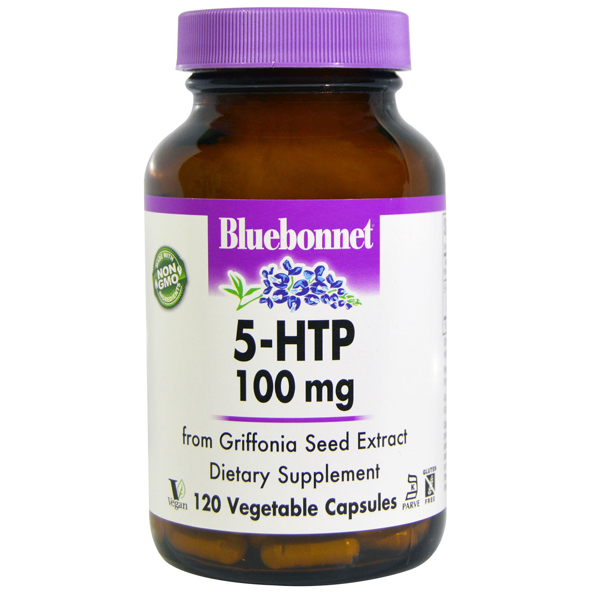 5-HTP (Гідрокситриптофан), 100мг, Bluebonnet Nutrition, 120 капсул