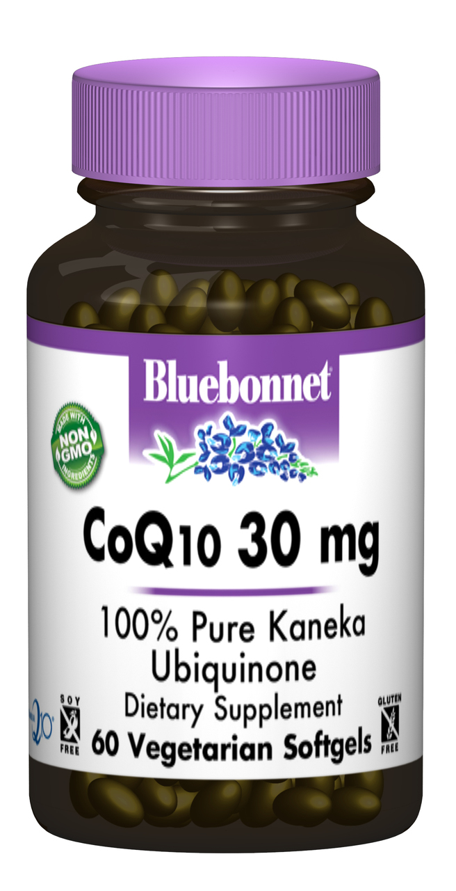 Коензим Q10 30мг, Bluebonnet Nutrition, 60 гелевих капсул