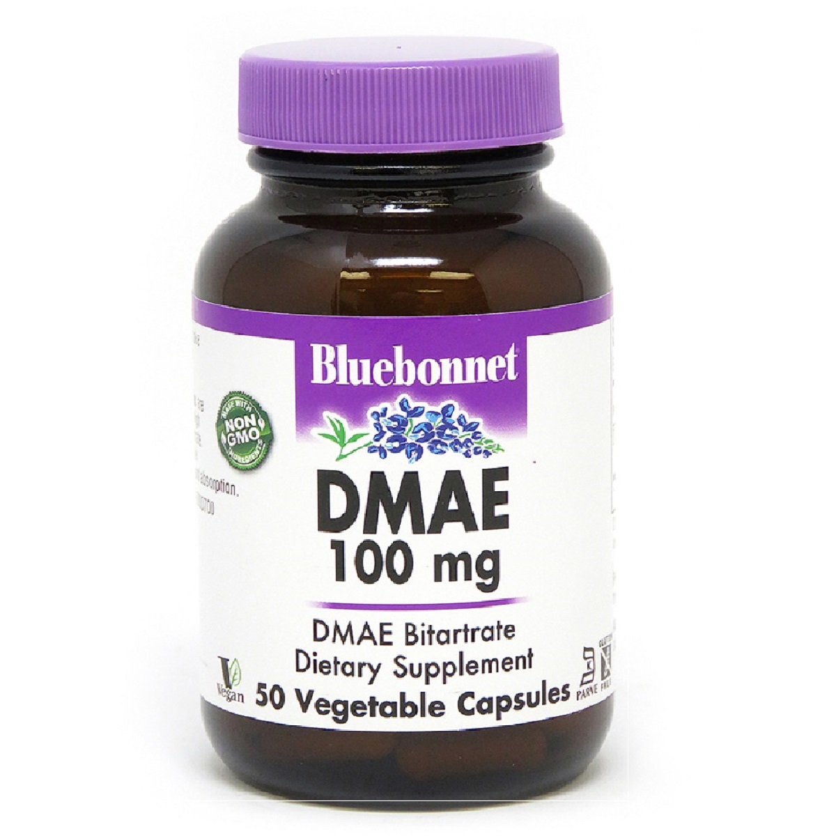 Діметіламіноетанол, DMAE, 100 мг, Bluebonnet Nutrition, 50 рослинних капсул