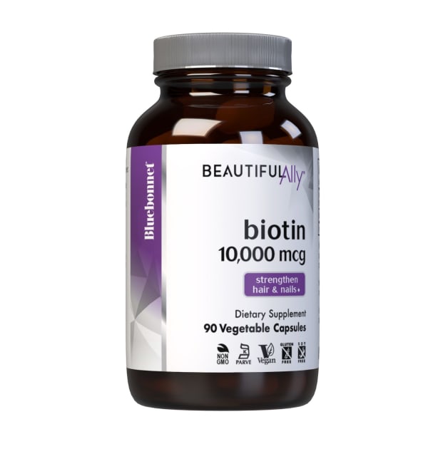 Біотин, 10 000 мкг, Beautiful Ally, Bluebonnet Nutrition, 90 вегетаріанських капсул