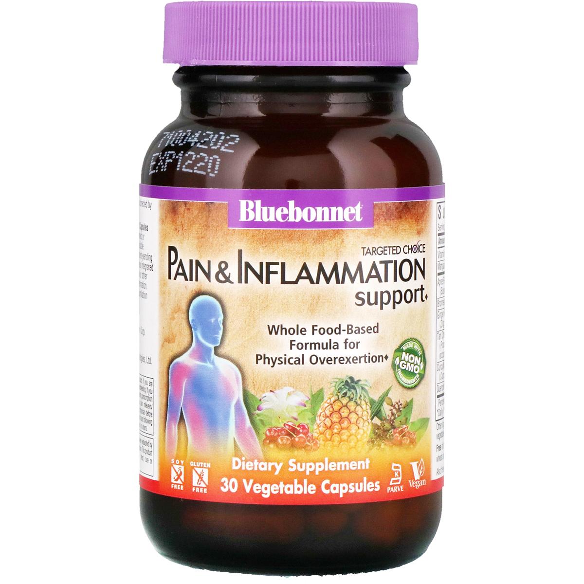 Комплекс проти болю і запалень в суглобах, Pain & Inflammation Support, Targeted Choice, Bluebonnet Nutrition, 30 растивних капсул