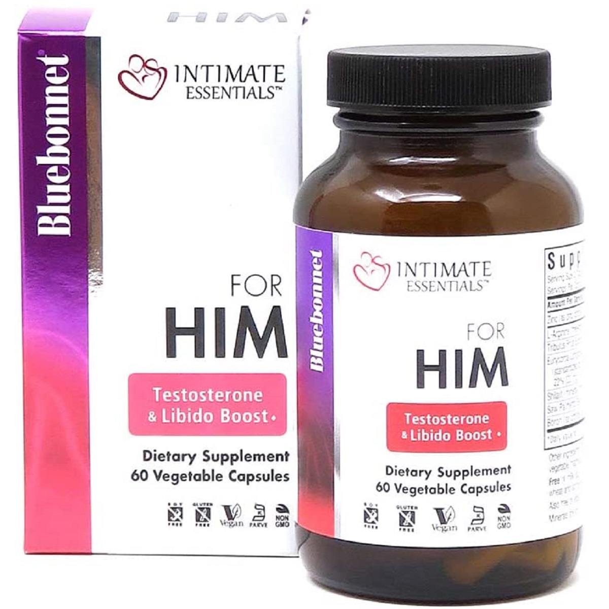 Комплекс Для Нього, Intimate Essentials For Him, Testosterone, Libido Boost, Bluebonnet Nutrition, 60 капсул