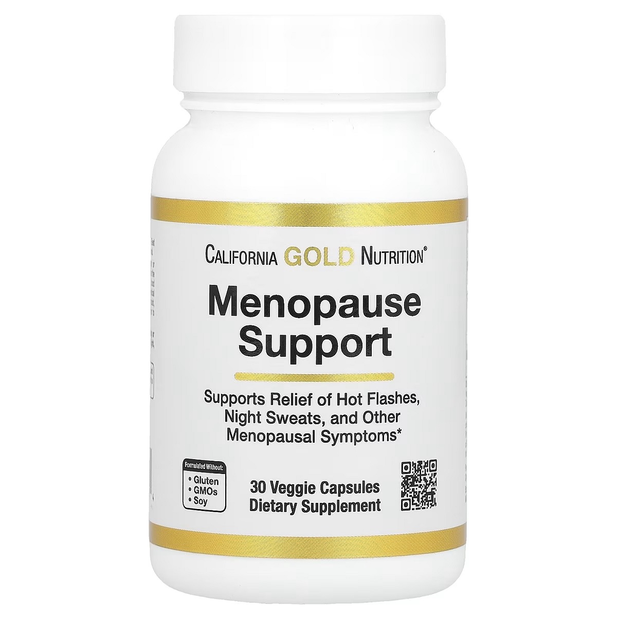 Підтримка під час менопаузи, Menopause Support, California Gold Nutrition, 30 вегетеріанських капсул