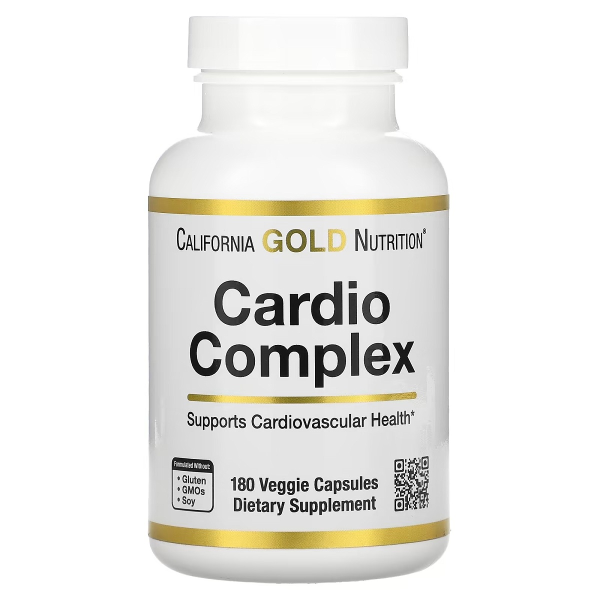 Кардіо-комплекс, Cardio Complex, California Gold Nutrition, 180 вегетаріанських капсул