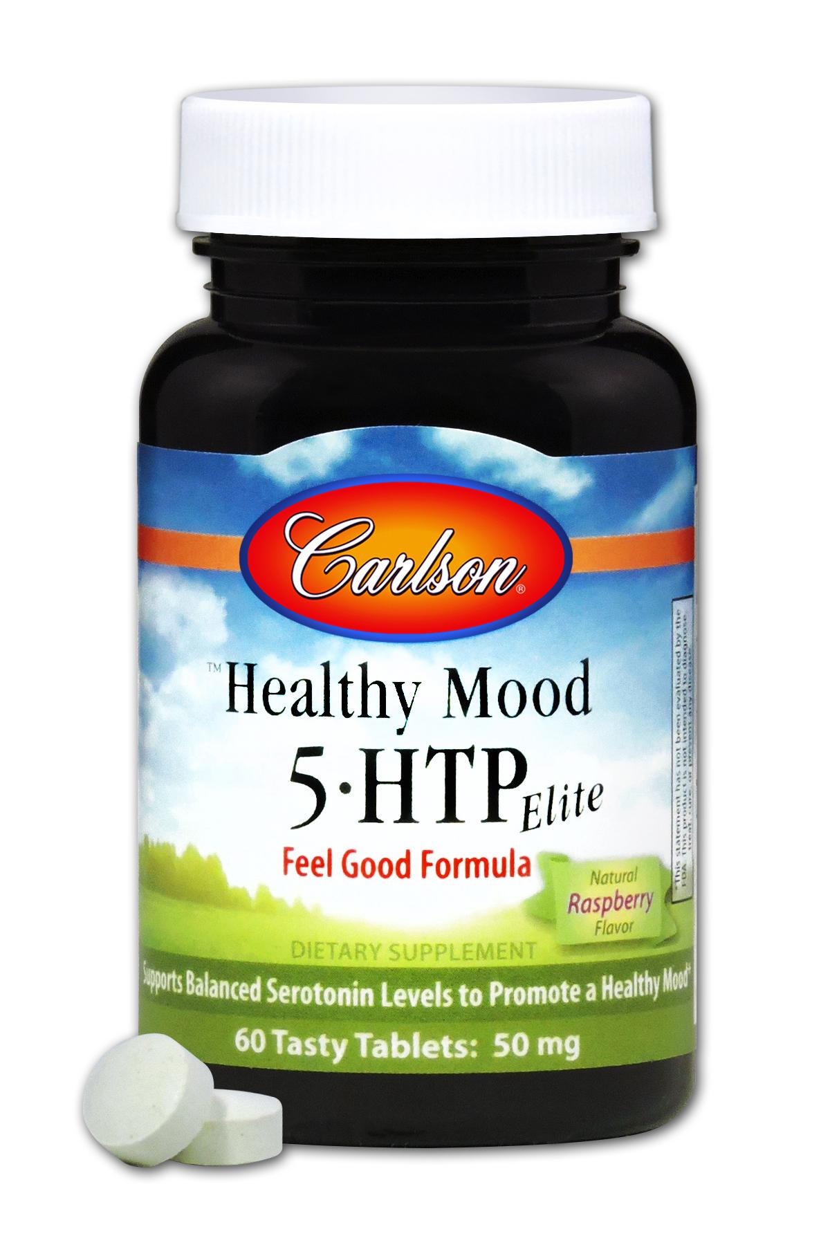 5-HTP (Гідрокситриптофан), 50мг, Healthy Mood, Carlson, 60 таблеток