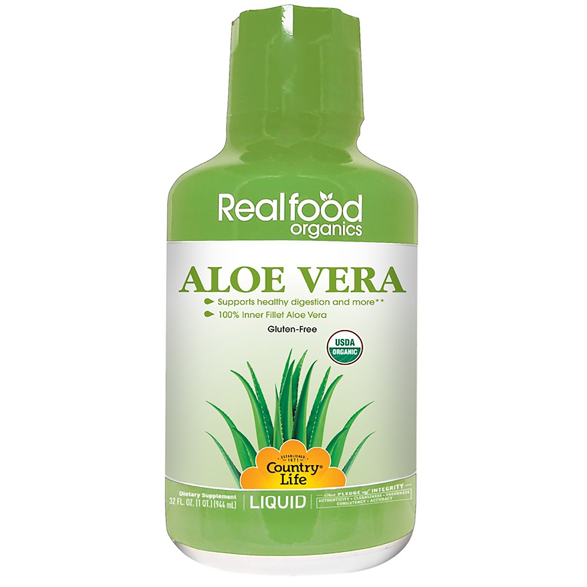 Рідкий Алоэ Вера, Aloe Vera Liquid, Country Life, 944 мл