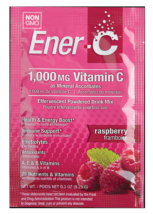 Вітамінний Напій для Підвищення Імунітету, Смак Малини, Vitamin C, Ener-C, 1 пакетик