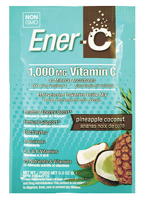 Вітамінний Напій для Підвищення імунітету, Смак ананаса і кокоса, Vitamin C, Ener-C, 1 пакетик