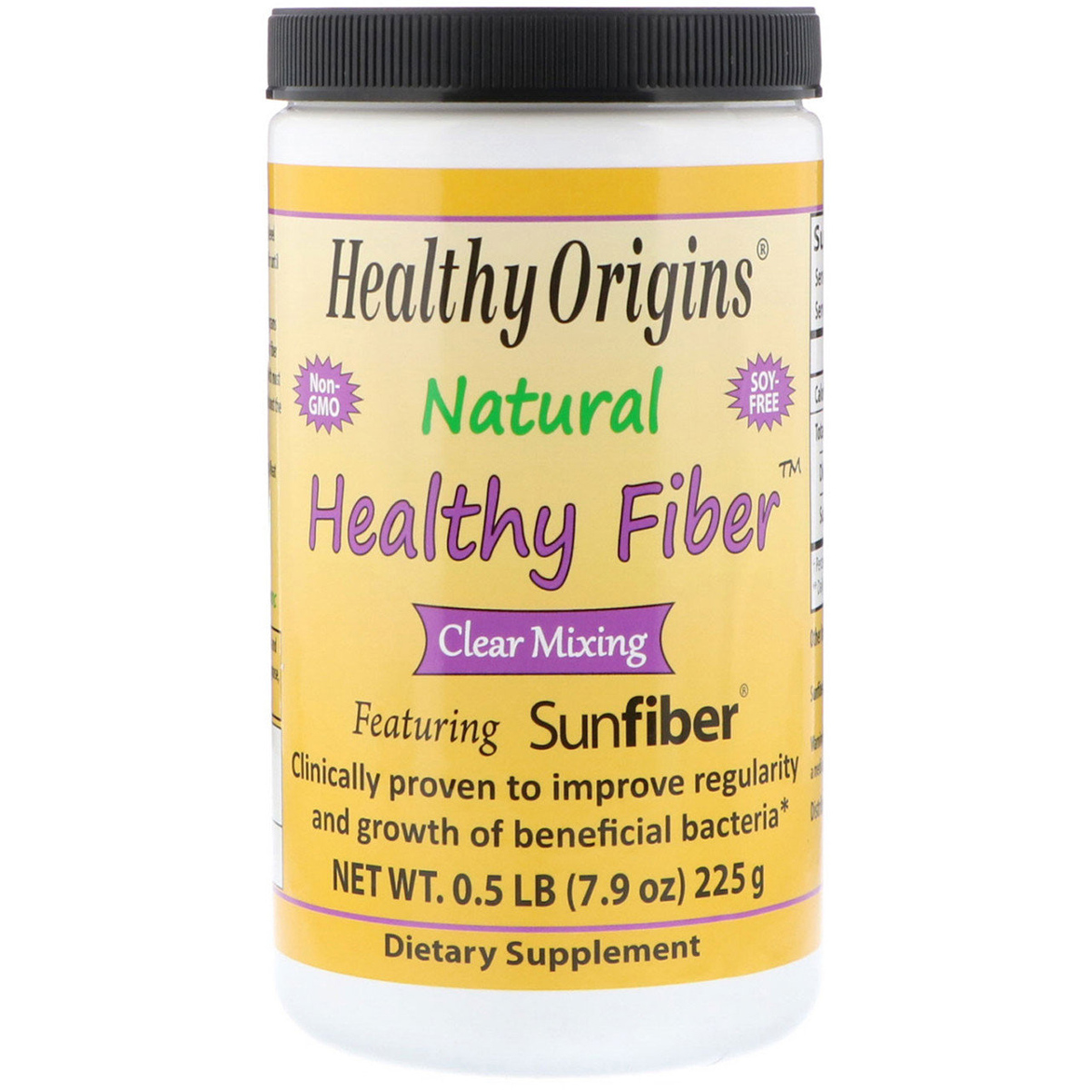 Натуральна Клітковина, Natural Healthy Fiber, Healthy Origins, 225 гр.