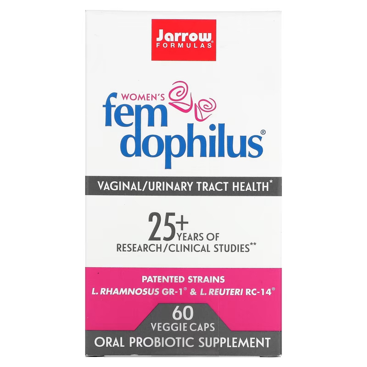 Пробіотики Для Жінок, Жіночий дофілус, 5 млрд КУО, Women&apos;s Fem Dophilus, Jarrow Formulas, 60 вегетаріанських капсул