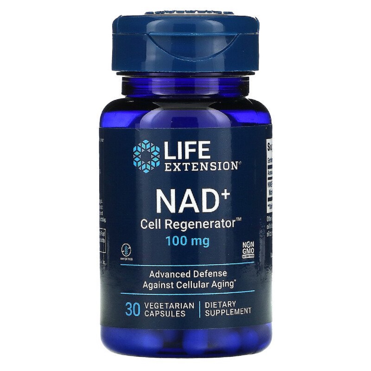 Регенератор клітин NAD+ 100 мг, NAD+ Cell Regenerator, Life Extension, 30 вегетаріанських капсул