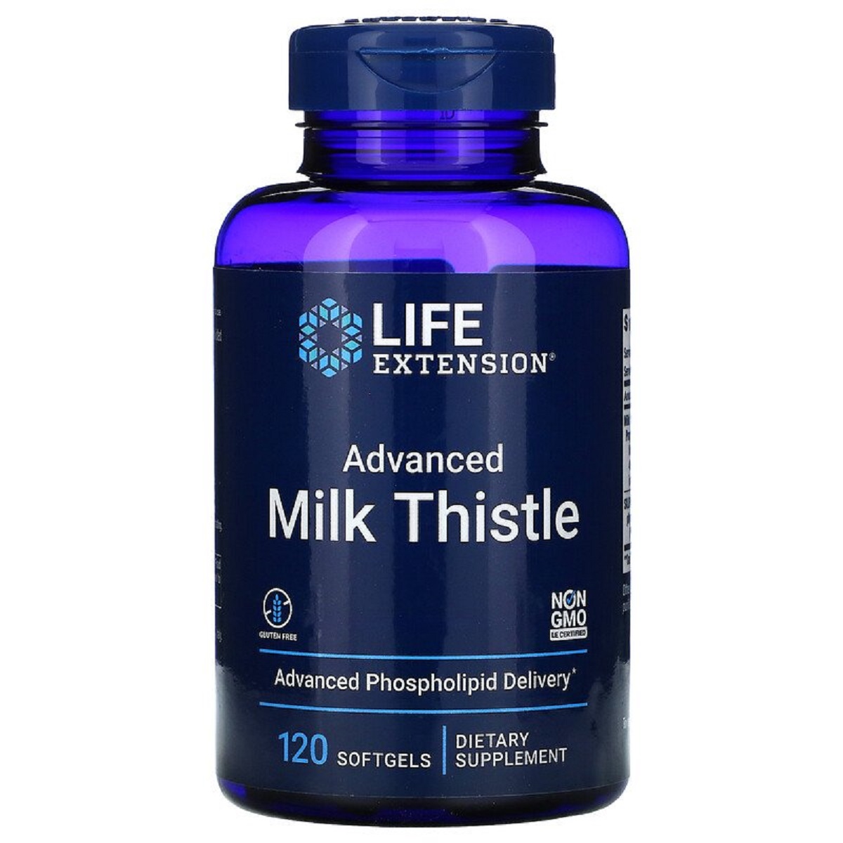 Силімарин (Расторопша), European Milk Thistle, Life Extension, 120 желатинових капсул