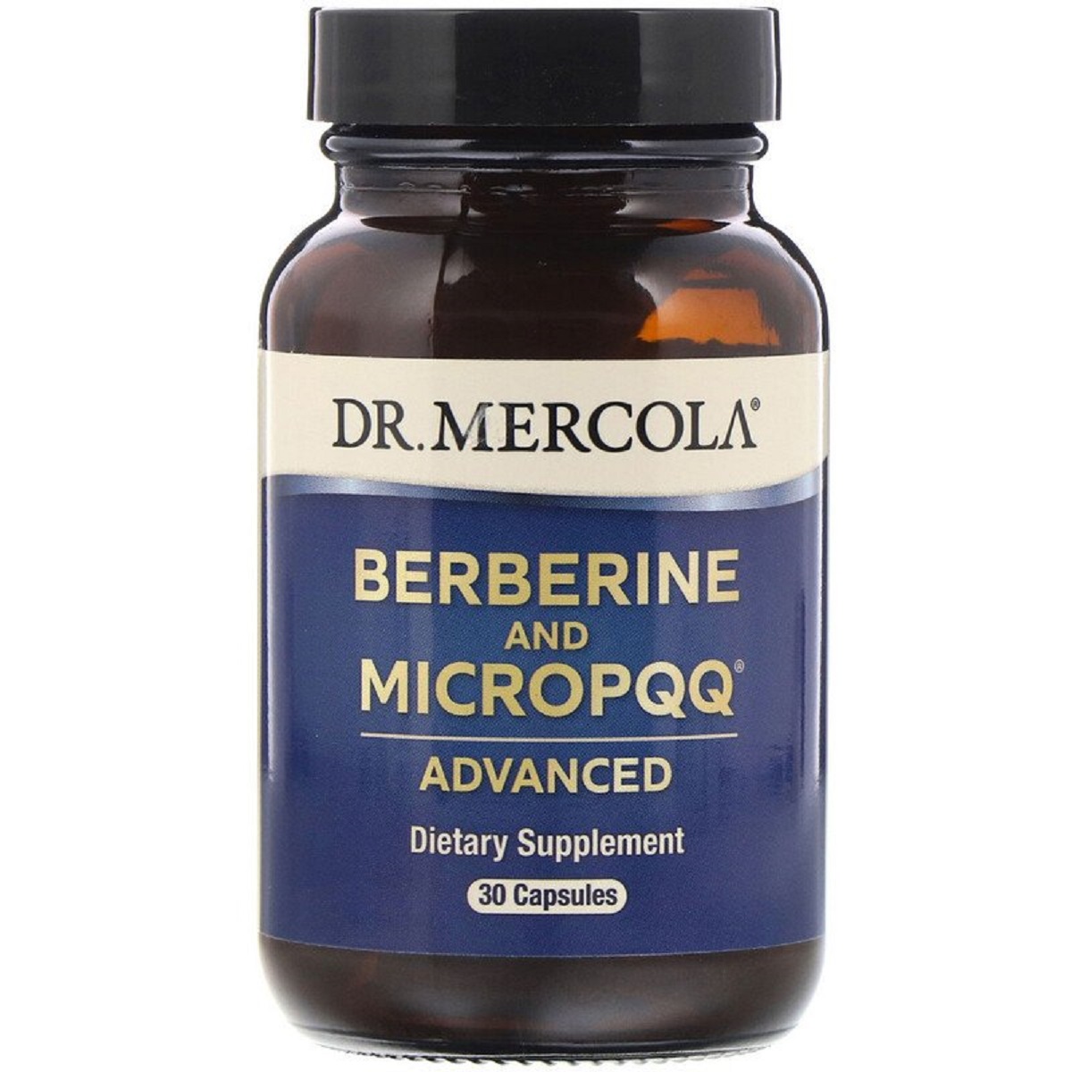 Берберін та MicroPQQ, Berberine and MicroPQQ Advanced, Dr. Mercola, 30 капсул