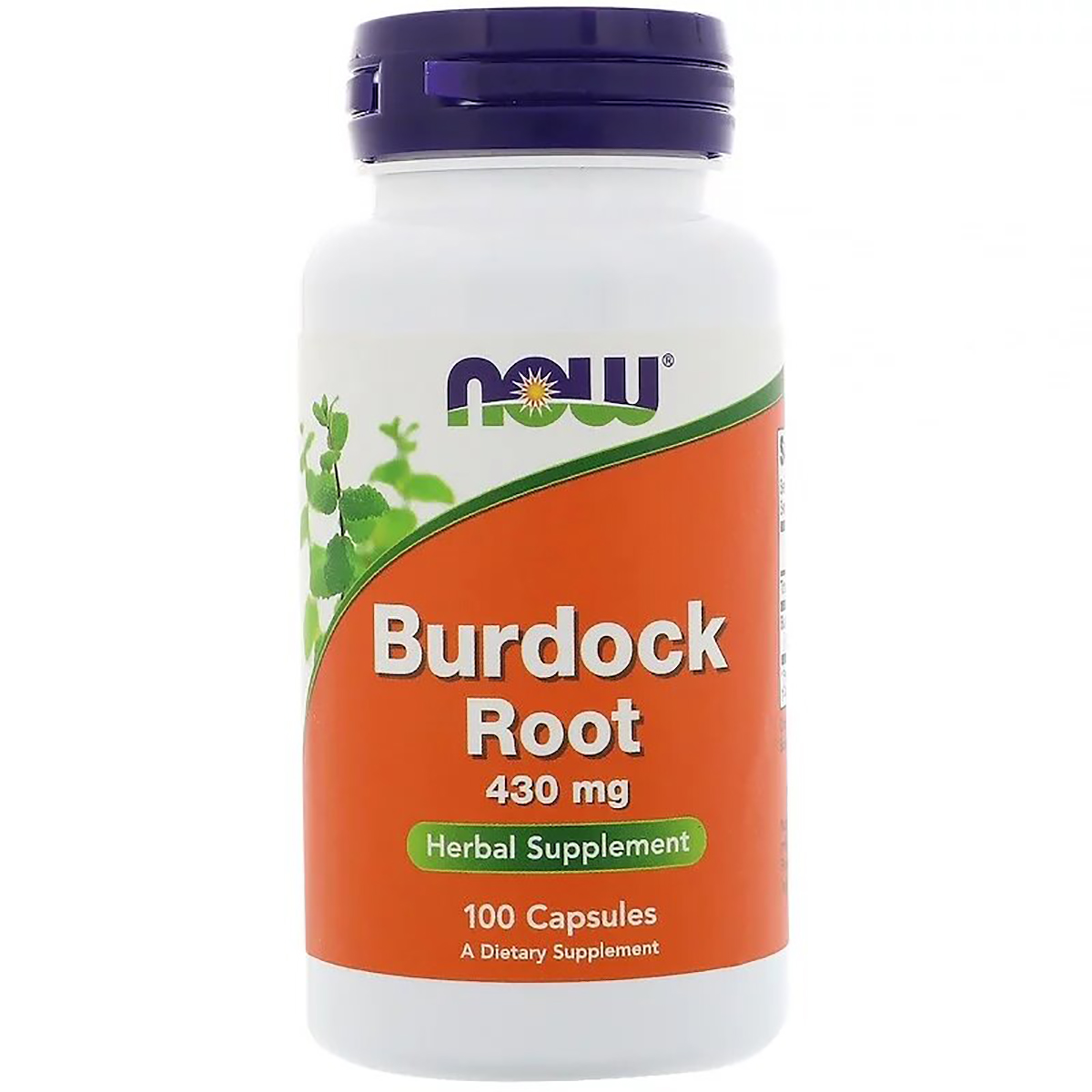 Корінь лопуха 430мг, Now Foods, Burdock Root, 100 капсул