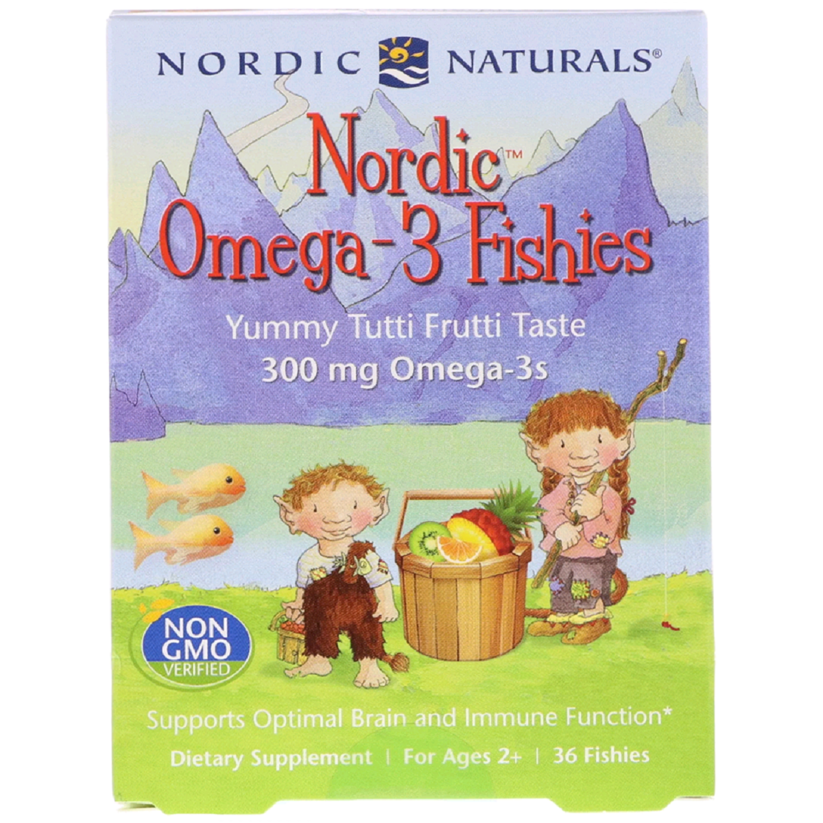 Цукерки у вигляді рибок, Nordic Omega-3 Fishies, Nordic Naturals, 300 мг, 36 Рибок