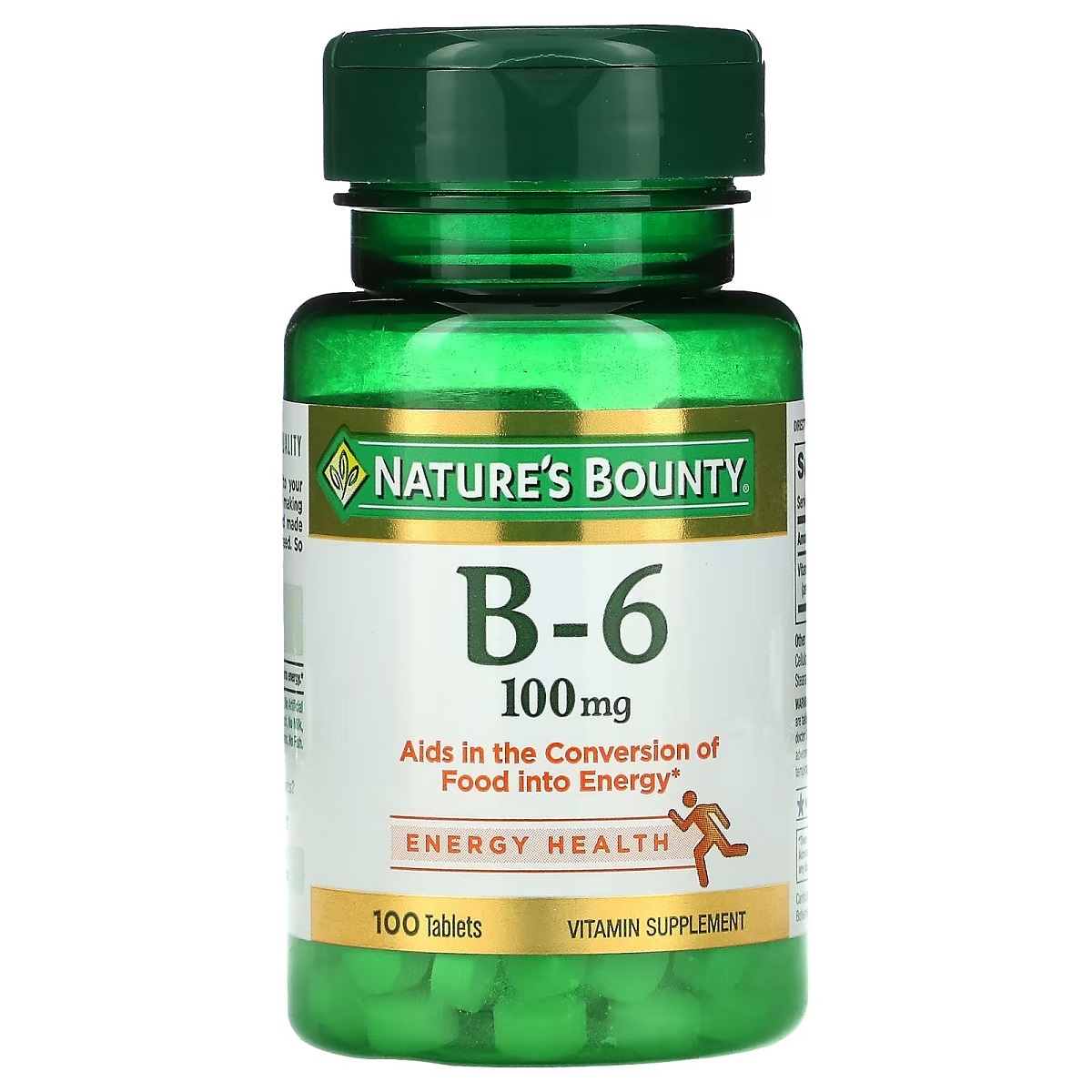 Вітамін B6, 100 мг, Vitamin B6, Nature's Bounty, 100 таблеток