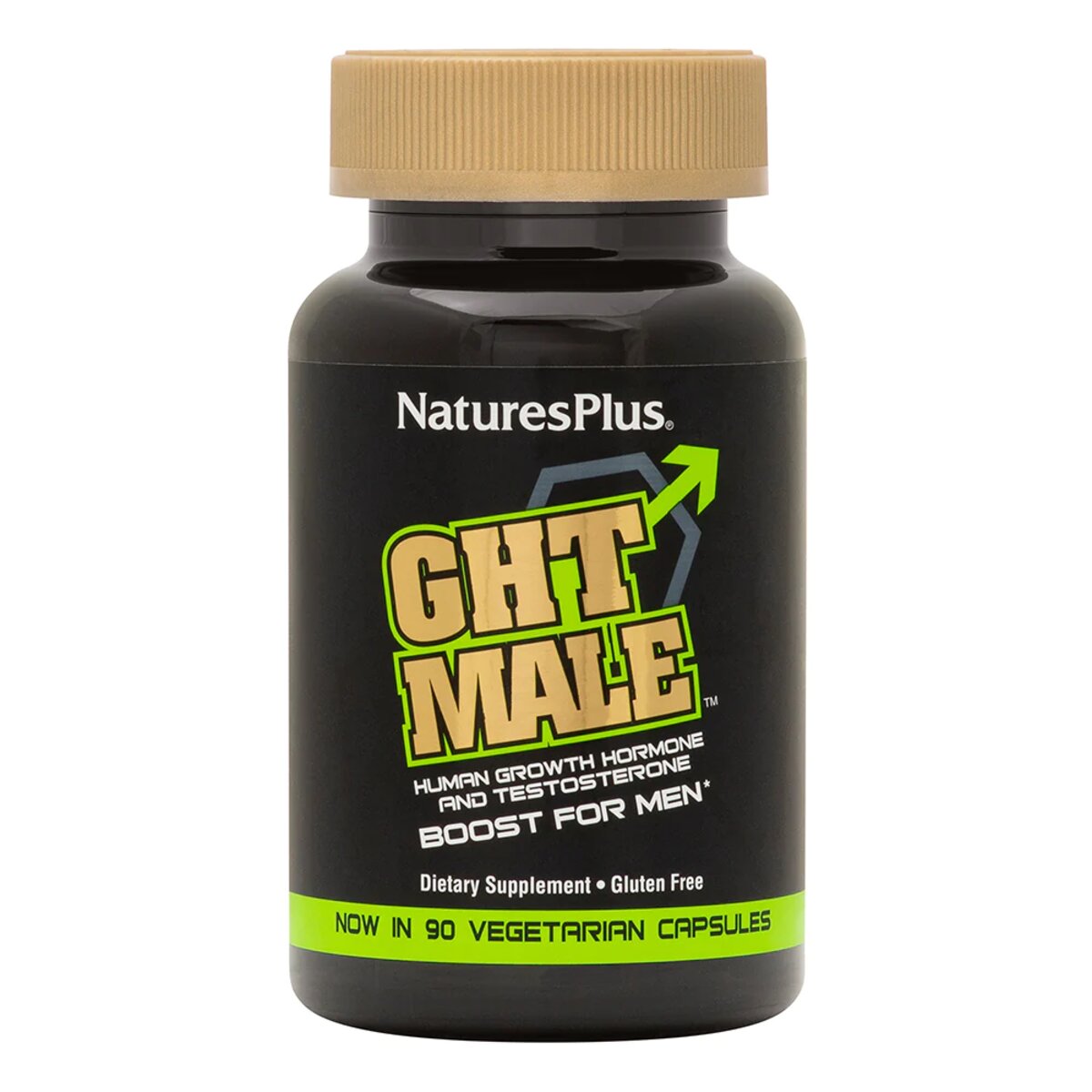 Підсилювач Тестостерону для Чоловіків, GHT Male, Natures Plus, 90 капсул