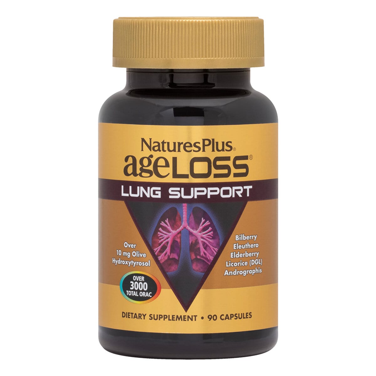 Комплекс Для Підтримки Легких, AgeLoss Lung Support, Natures Plus, 90 капсул