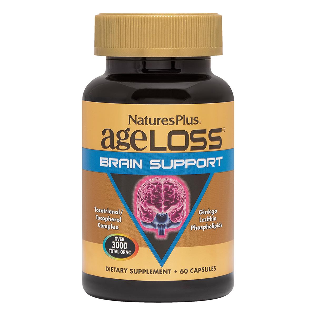 Комплекс Для Підтримки Мозку, AgeLoss Brain Support, Natures Plus, 60 капсул