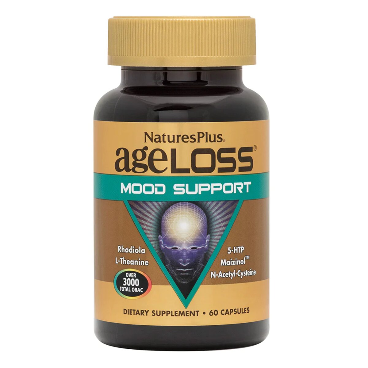 Комплекс для підтримки настрою, AgeLoss Mood Support, Nature&apos;s Plus, 60 капсул