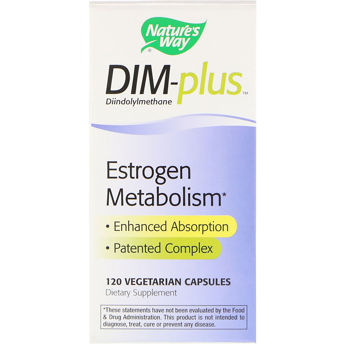 Метаболізм естрогенів, DIM-plus, Estrogen Metabolism, Nature&apos;s Way, 120 капсул