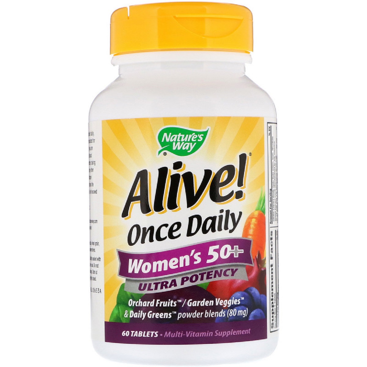 Мультивітаміни Для Жінок, Alive! Once Daily, Women&apos;s 50+ Multi-Vitamin, Nature&apos;s Way 60 Таблеток