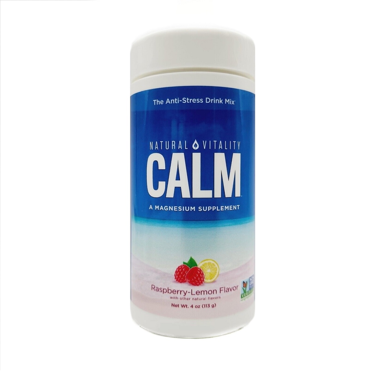 Антистресовий напій, смак малина лимон, CALM, Powder Raspberry Lemon, Natural Vitality, 113 гр