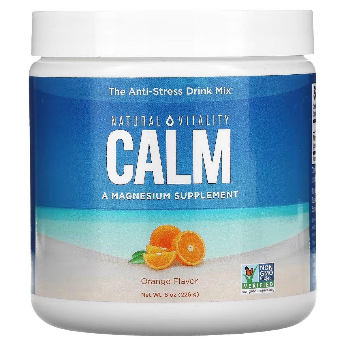 Антистресовий напій, смак апельсину, CALM, Orange, Natural Vitality, 226 гр