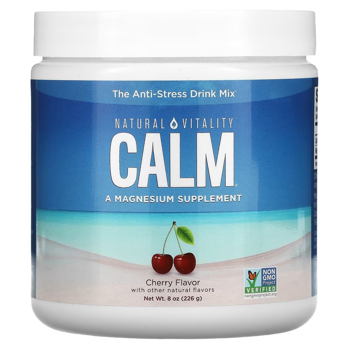 Антистресовий напій, смак вишні, CALM, Cherry, Natural Vitality, 226 гр