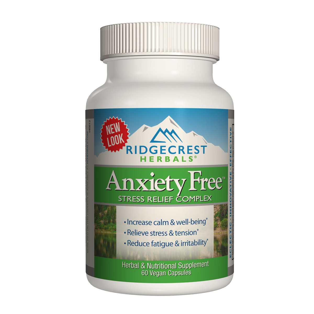 Комплекс для Зниження Стресу, Anxiety Free, RidgeCrest Herbals, 60 гелевих капсул