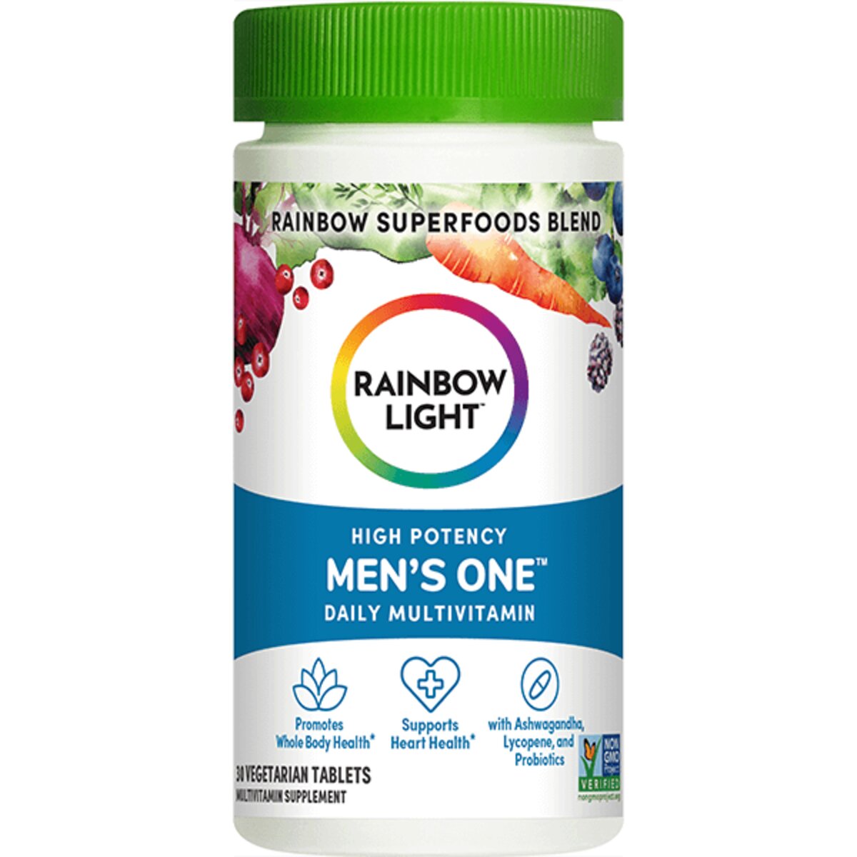 Мультивітаміни для чоловіків, Men&apos;s One, Rainbow Light, 30 таблеток