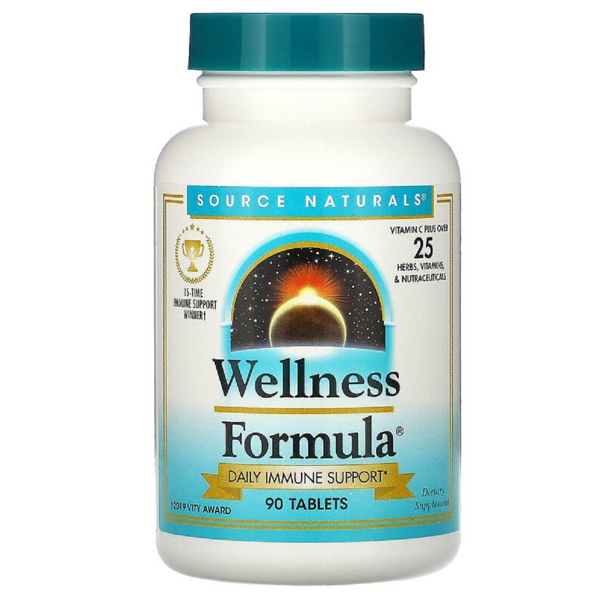 Рослинний Імунний Комплекс, Wellness Formula, Source Naturals, 90 таблеток