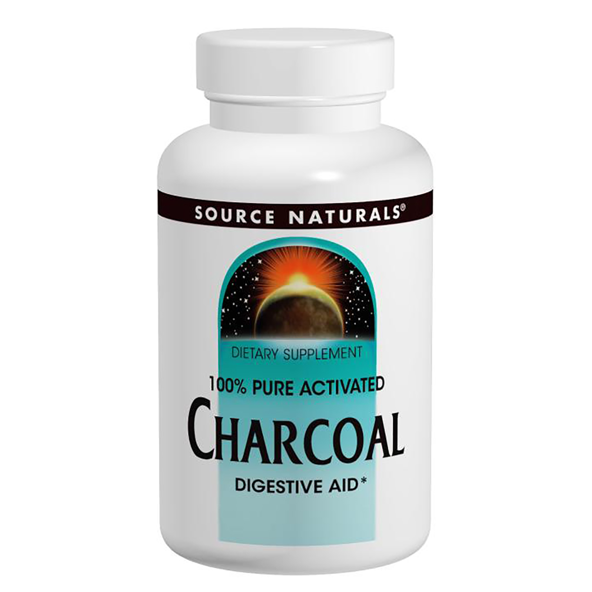 Вугілля 260мг, Source Naturals, 200 капсул