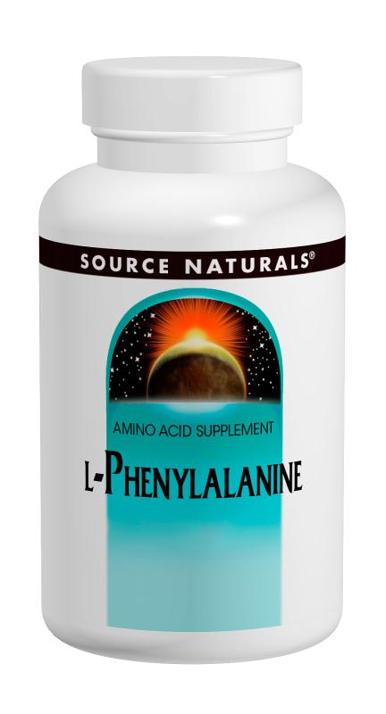 L-Фенілаланін 500мг, Source Naturals, 100 таблеток