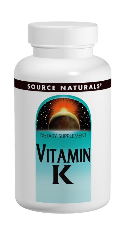 Вітамін К 500мкг, Source Naturals, 200 таблеток