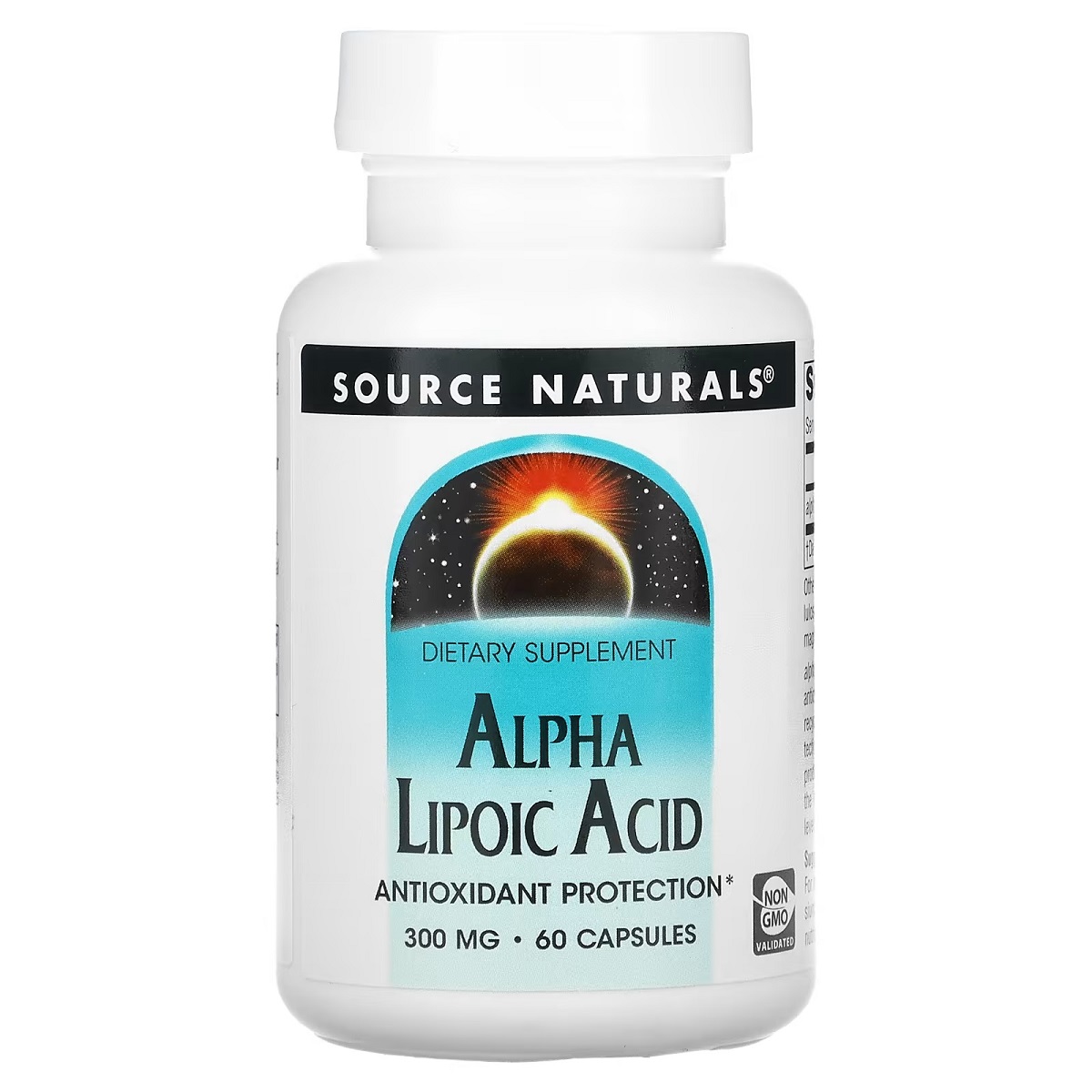 Альфа-ліпоєва кислота, 300 мг, Alpha Lipoic Acid, Source Naturals, 60 капсул