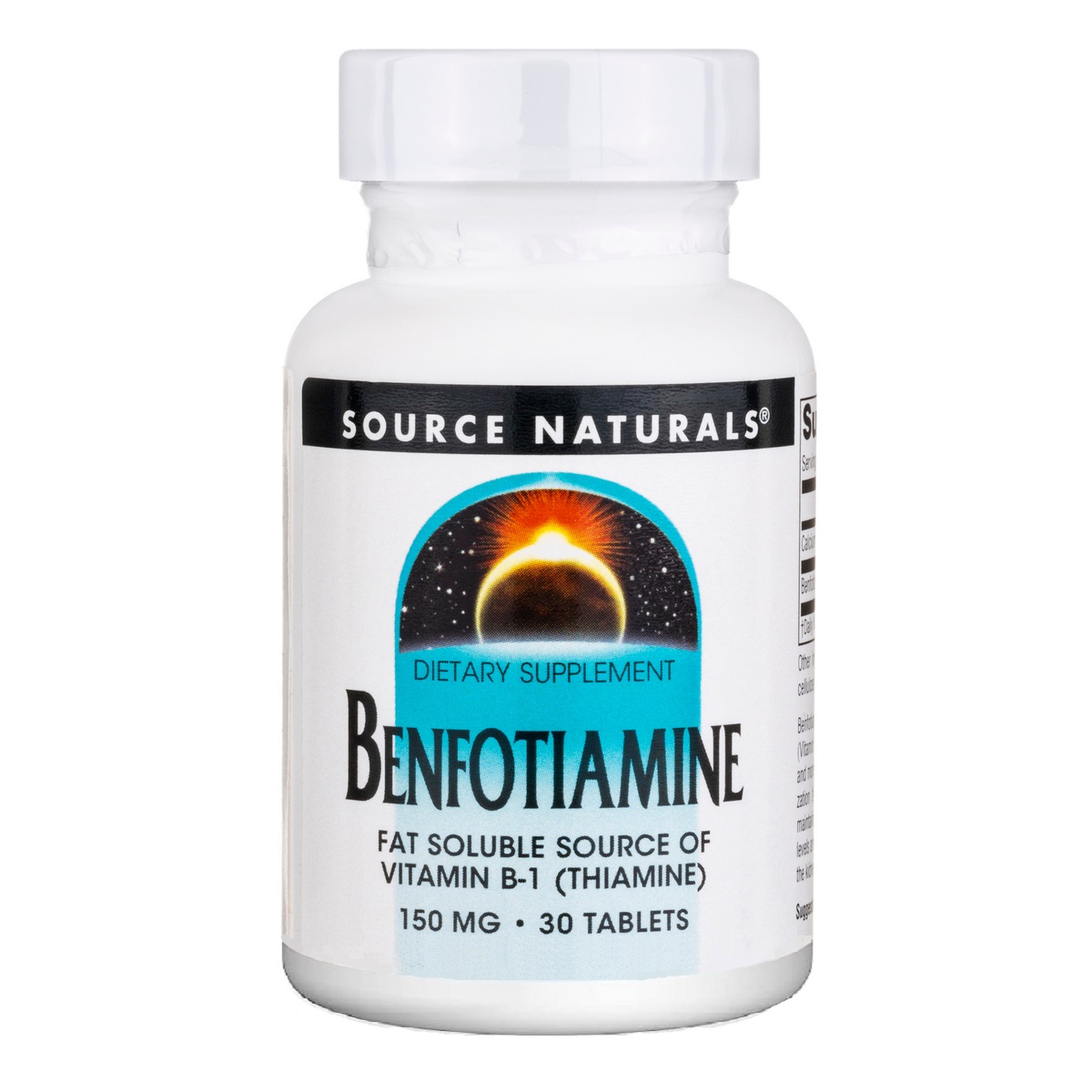 Бенфотіамін, 150 мг, Benfotiamine, Source Naturals, 30 таблеток