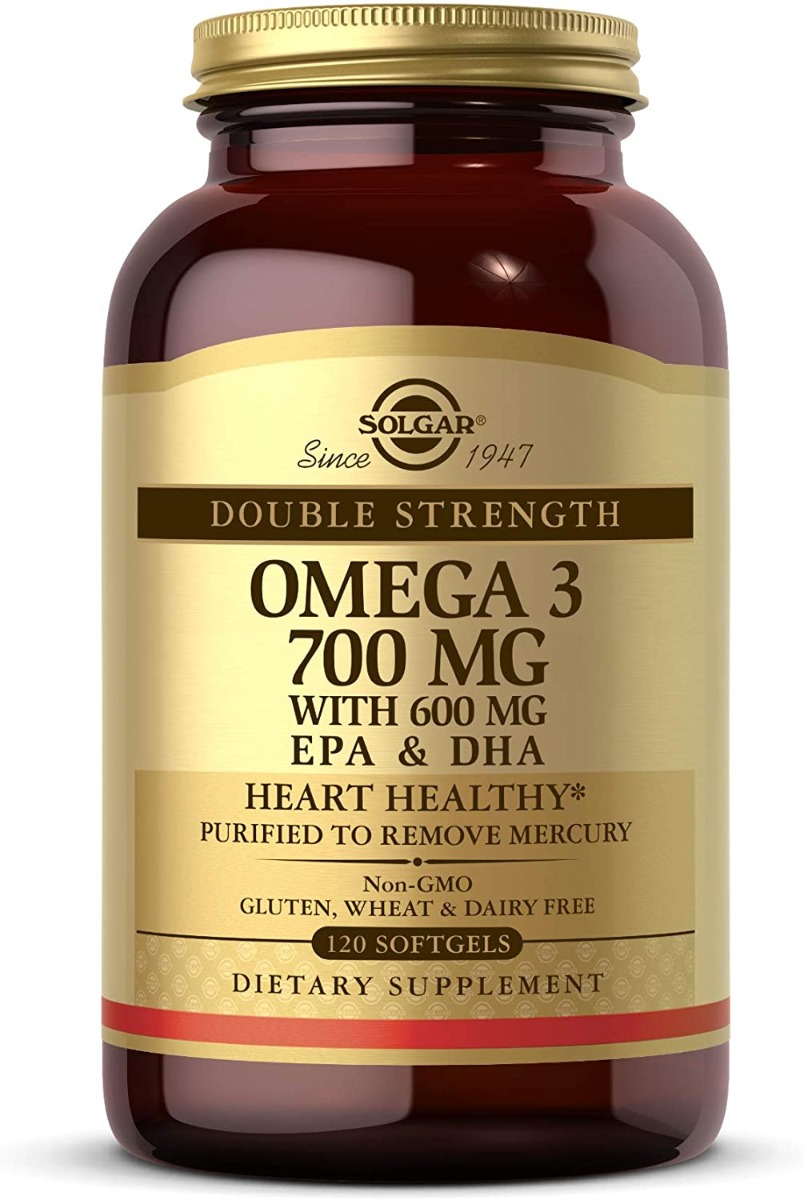 Подвійна Сила Омега-3, Double Strength Omega-3, Solgar, 700 мг, 30 капсул