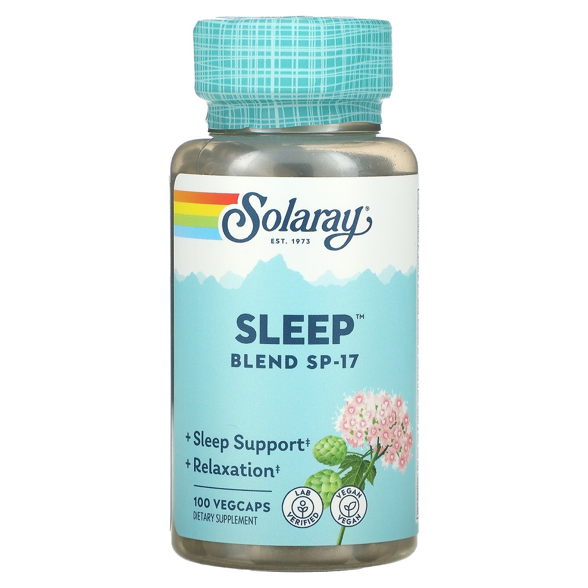 Здоровий сон, суміш трав SP-17, Sleep Blend SP-17, Solaray, 100 вегетаріанських капсул